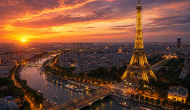 Best places to visit in France — Eiffel Tower and Paris skyline at sunset