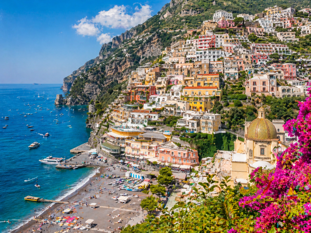 Positano village on the Amalfi Coast — best scenic destination in Italy for first-time visitors