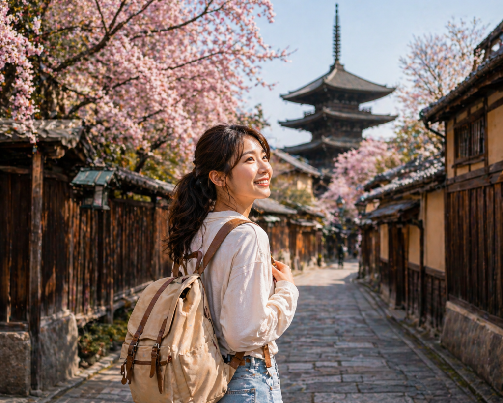 female solo traveler at best solo travel destinations for women Japan