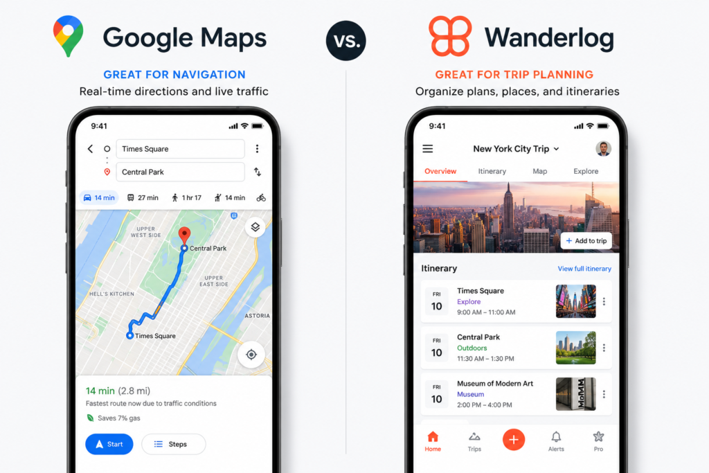 best vacation planner apps for creating a travel itinerary in 2026