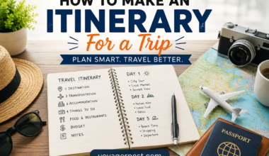 how to make an itinerary for a trip
